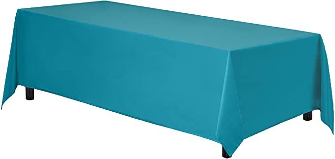 6 foot Rectangle Tablecloth  90" x 132" 100% Polyester - Min Qty 100